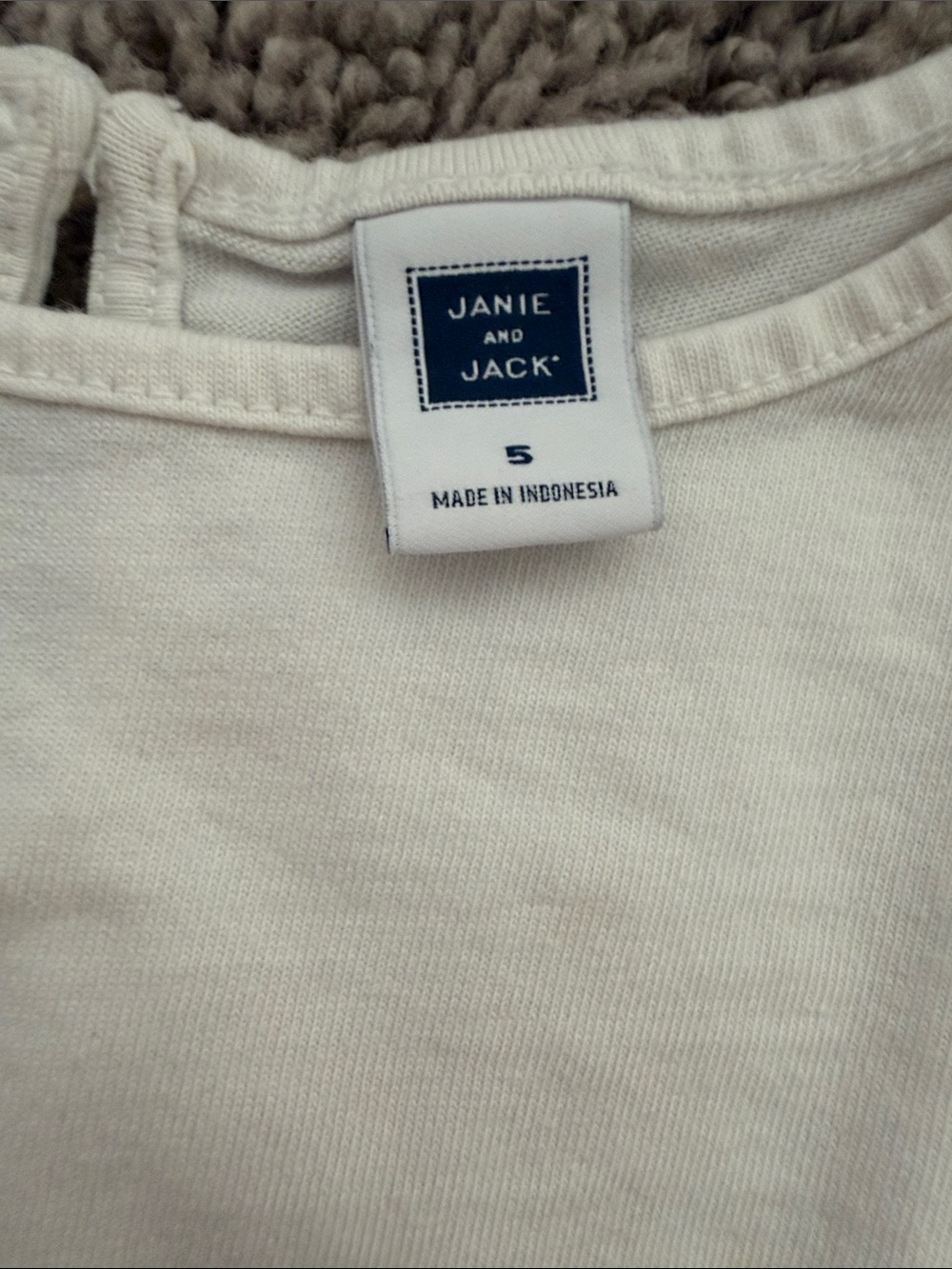 Janie and Jack Off-White Knit Tee & Skirt - Picture 2 of 8